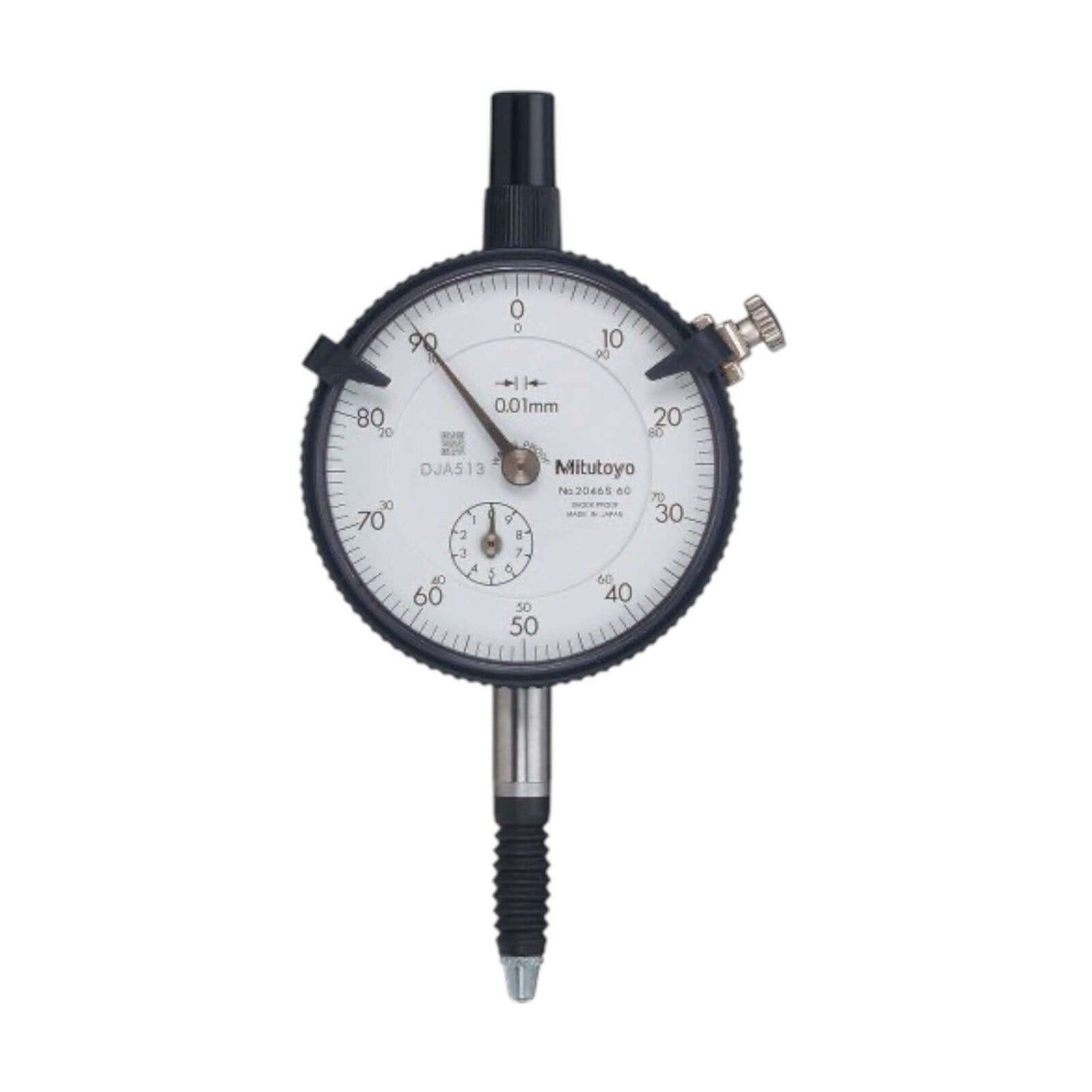 2046A-09 Series 2 Standard Dial Indicator with lug, 10 mm, metric (MITUTOYO) for precision measurement in industrial tasks.